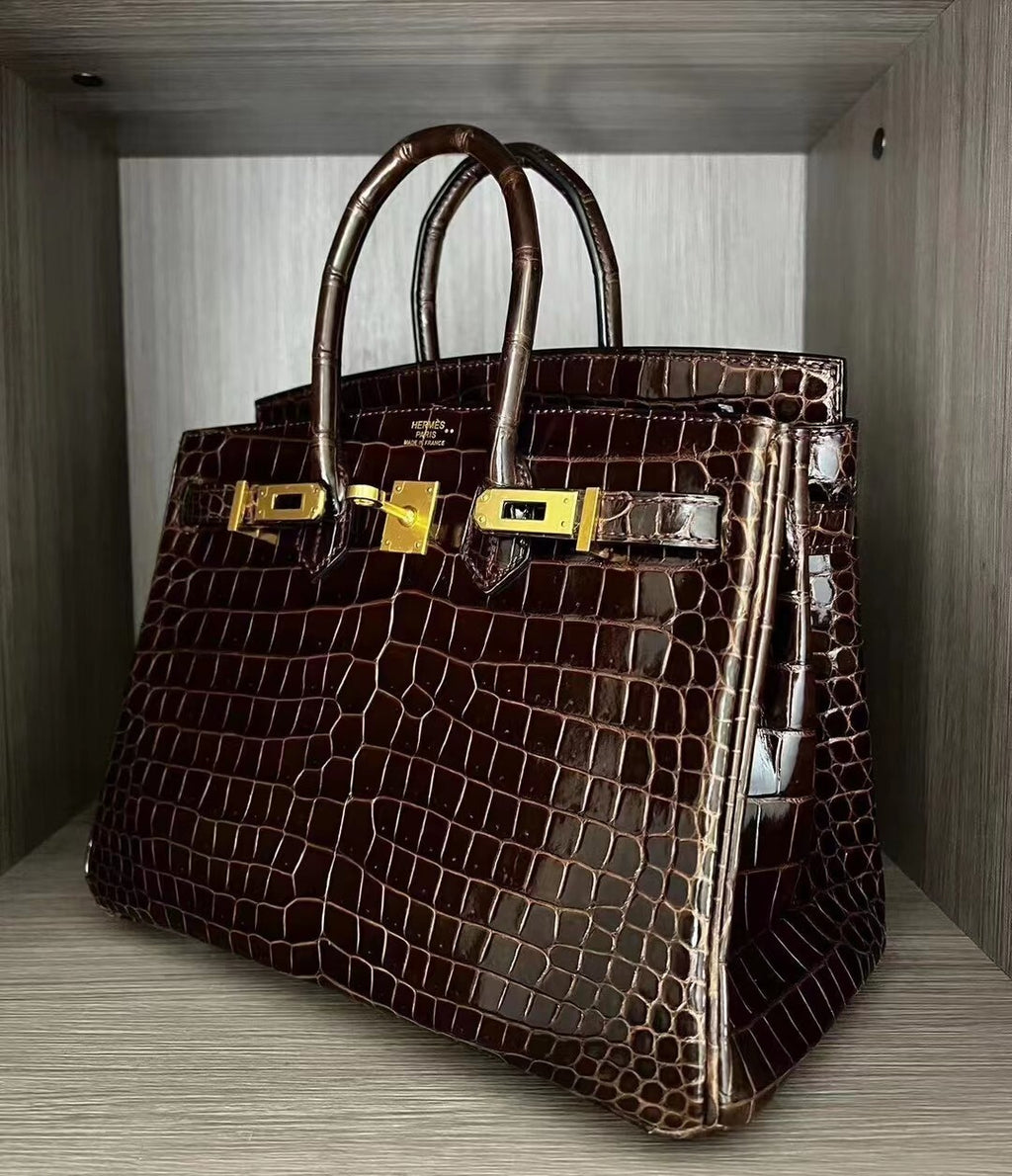 H BIRKIN CROC 35