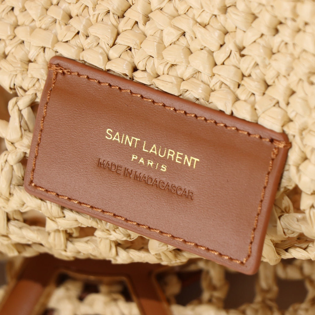 YSL ICARE LARGE RAFIA