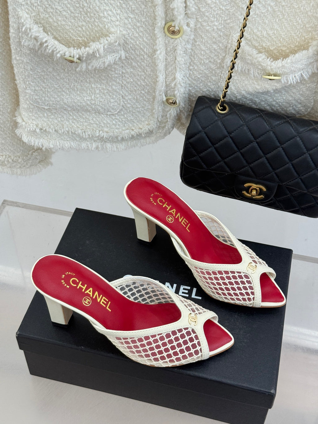 CC MESH HEEL MULES
