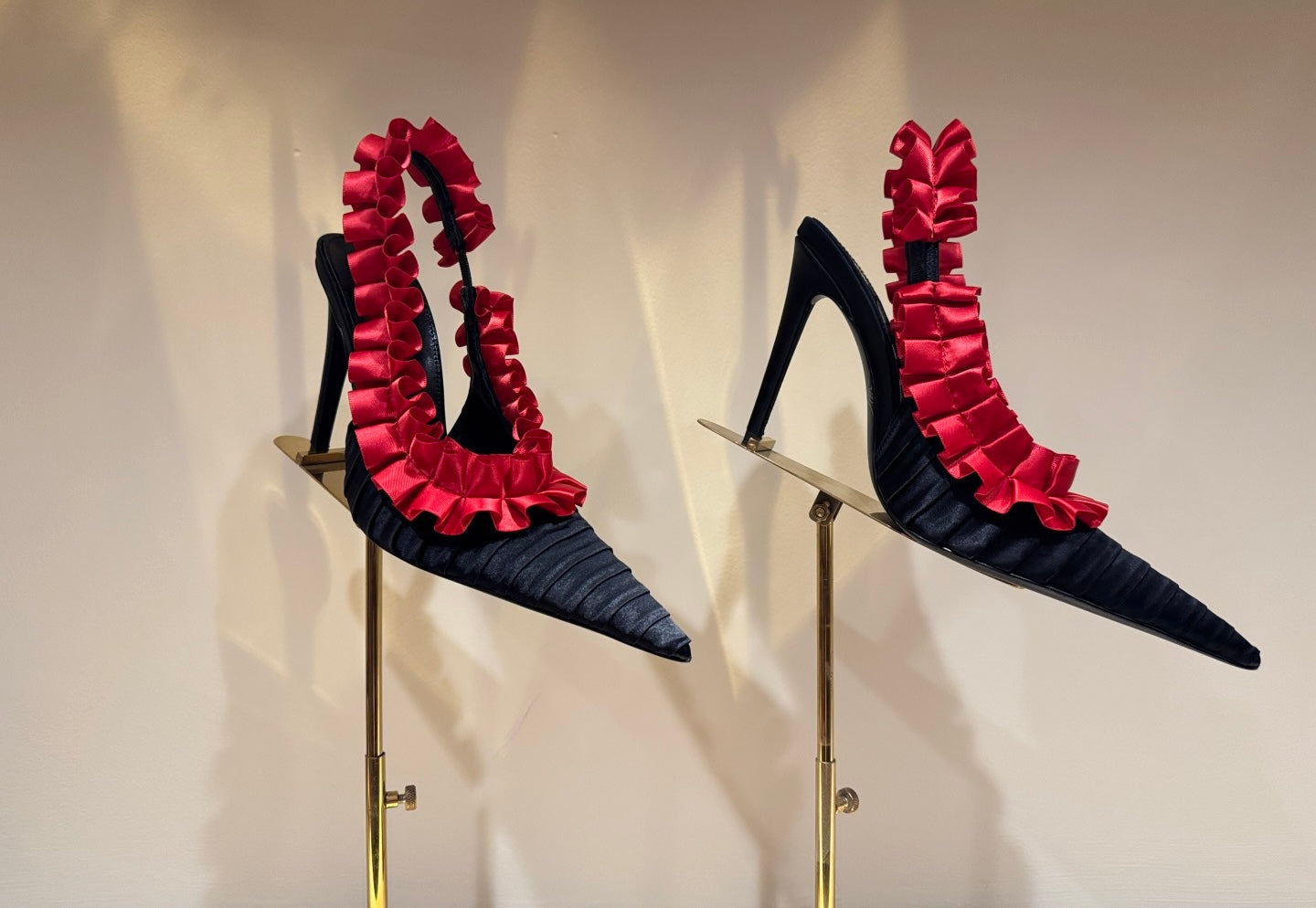 YSL SATIN SLINGBACK