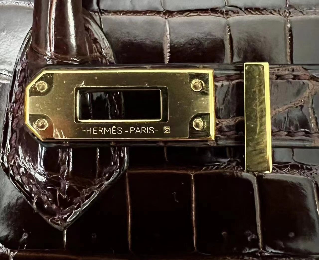 H BIRKIN CROC 35