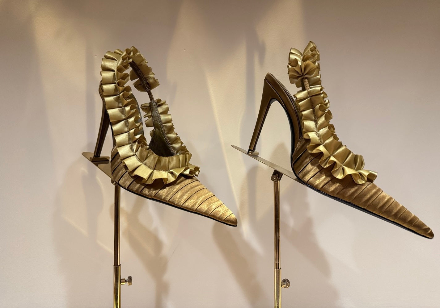 YSL SATIN SLINGBACK