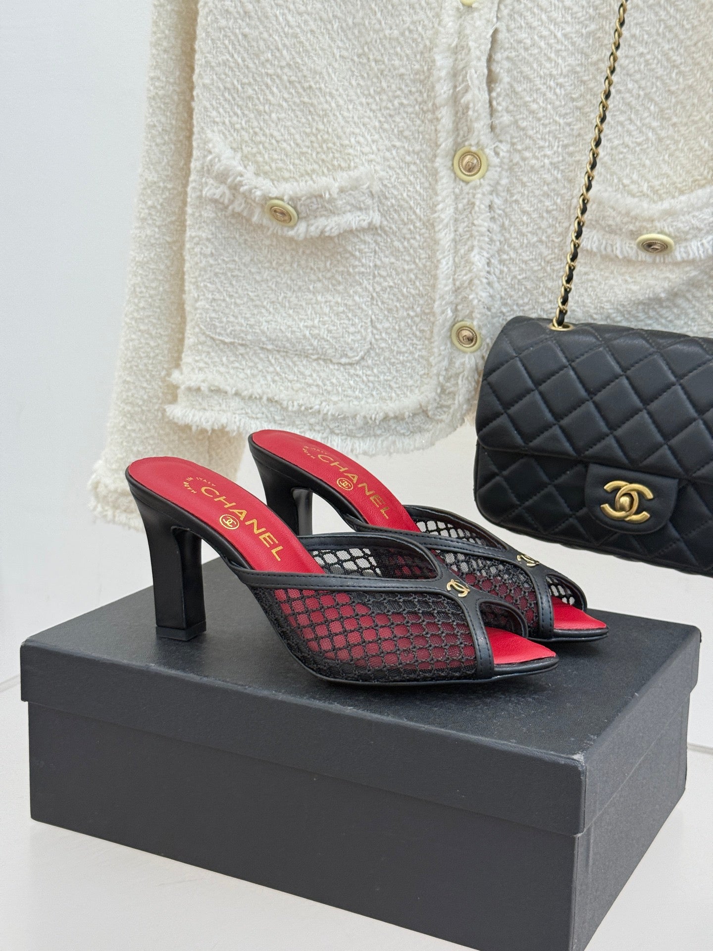 CC MESH HEEL MULES