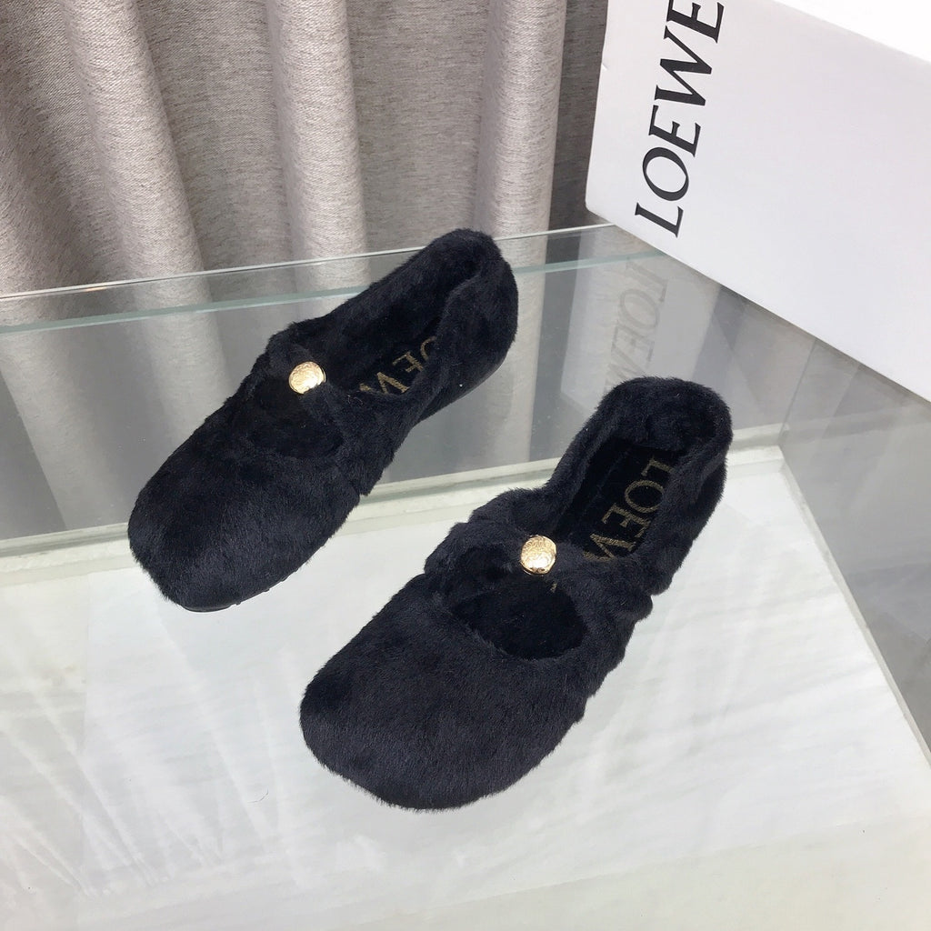 LW SHEARLING FLATS