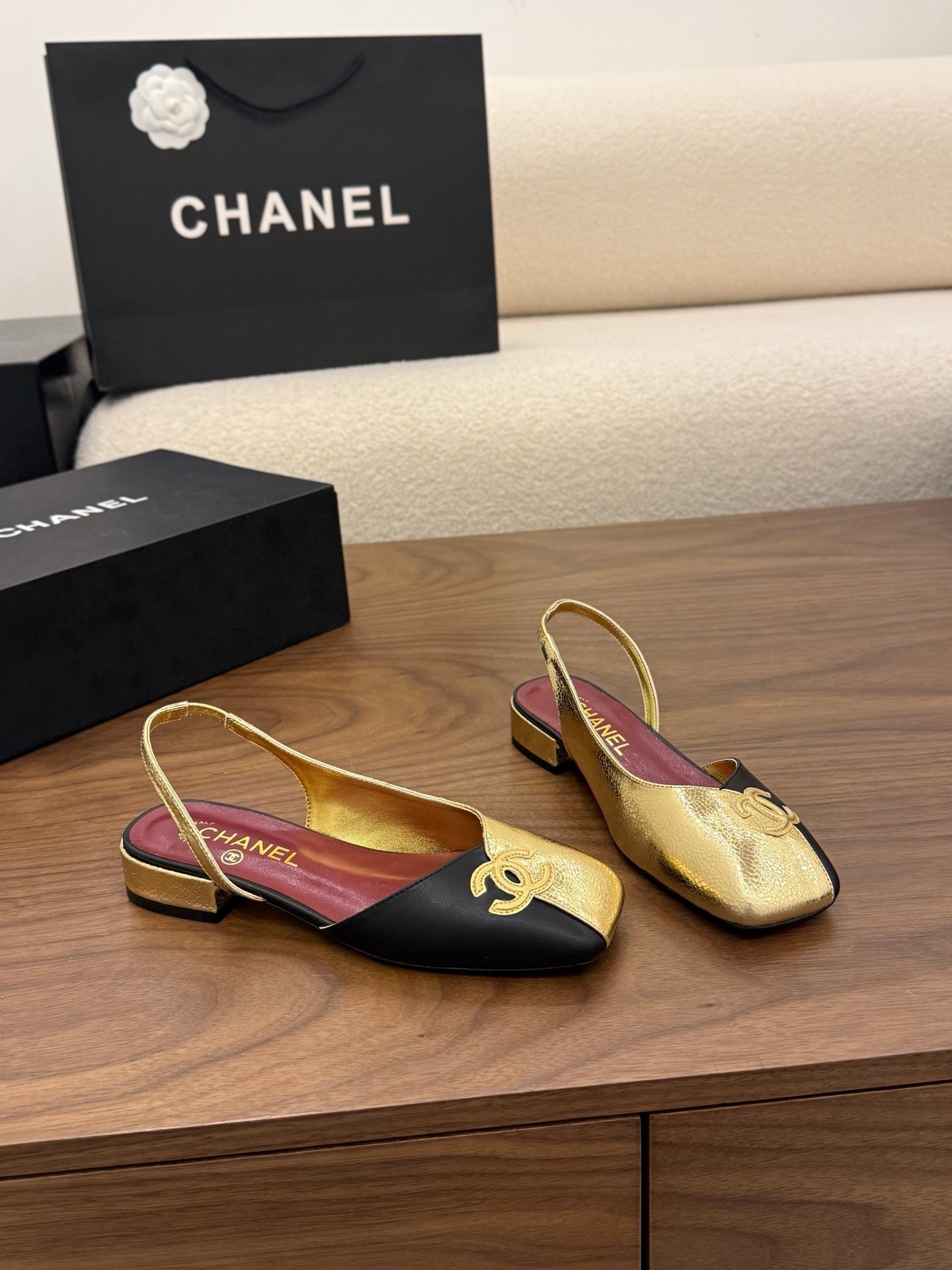 CC SLINGBACK FLATS BICOLOR