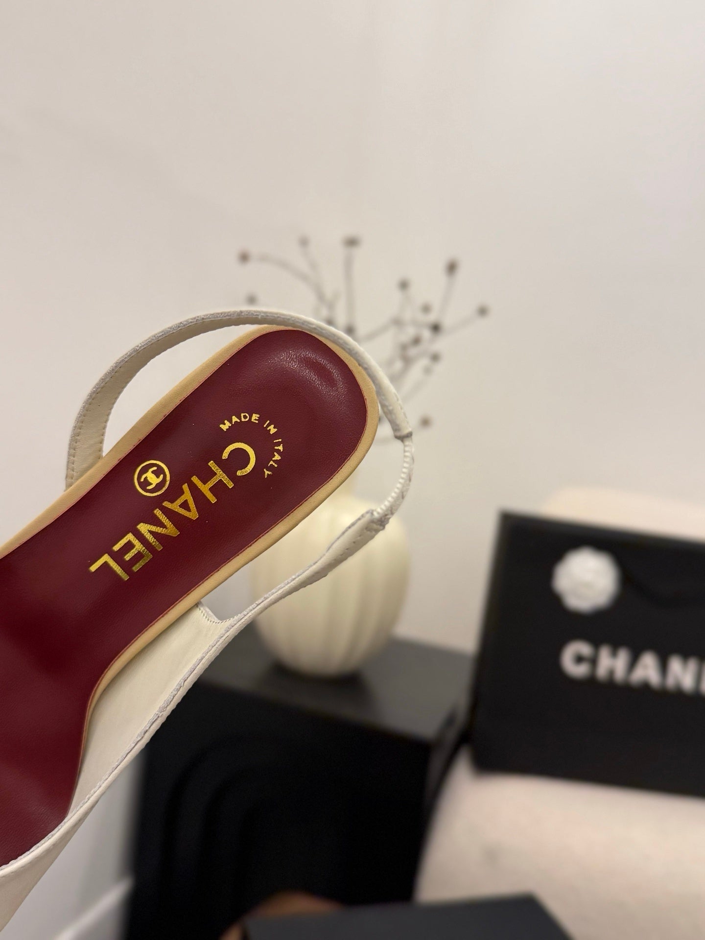 CC HEEL SLINGBACK BICOLOR