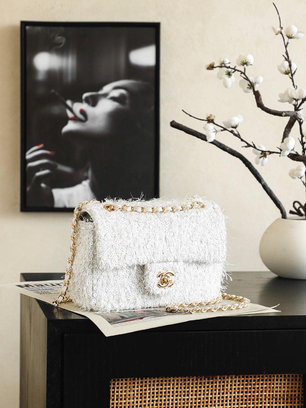 CC 26 CLASSIC FLAP SEQUIN