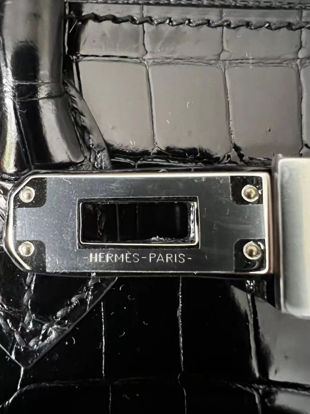 H BIRKIN CROC 35