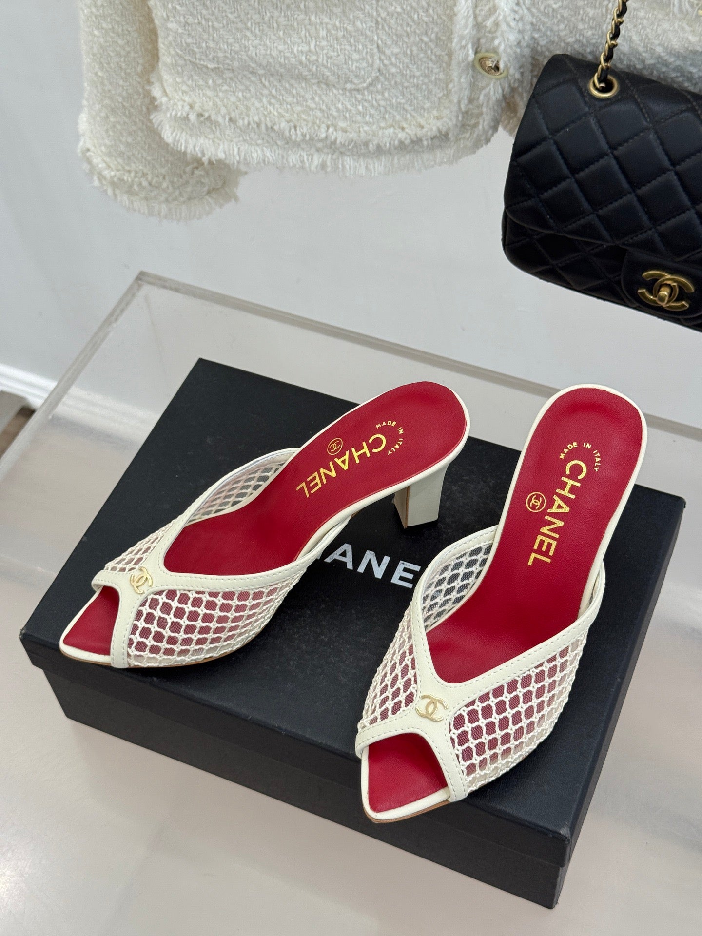CC MESH HEEL MULES