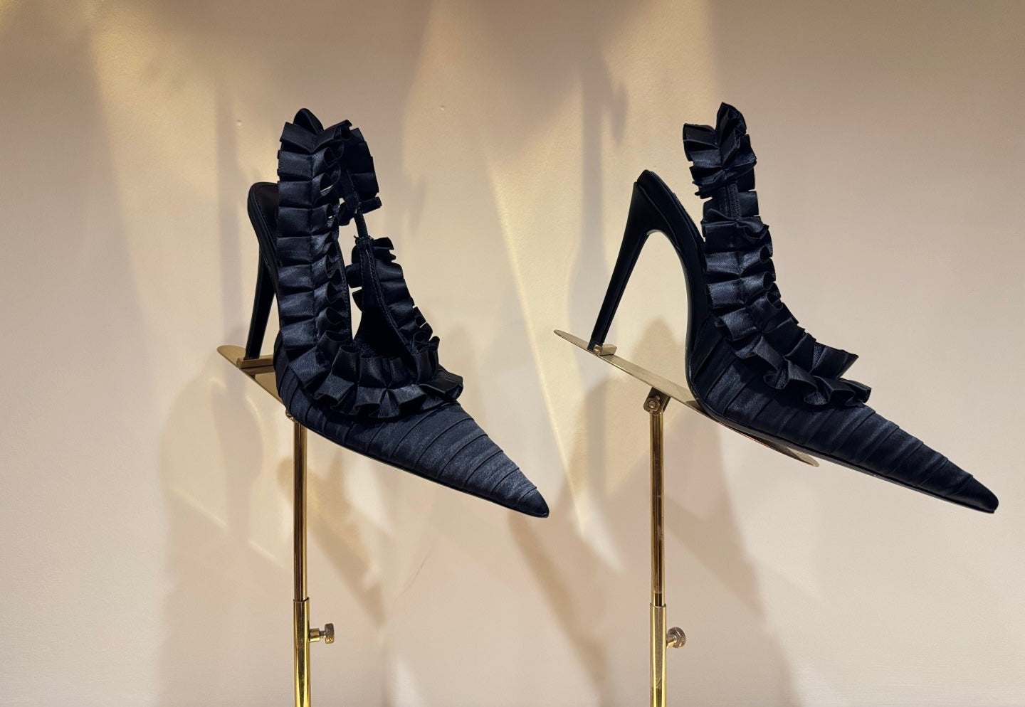 YSL SATIN SLINGBACK