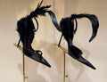 YSL FEATHER HEELS