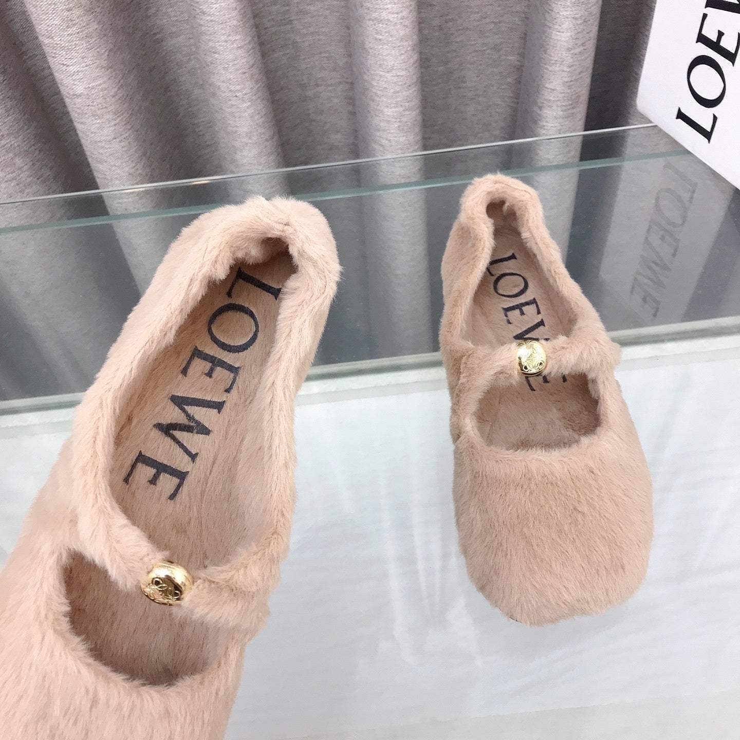 LW SHEARLING FLATS