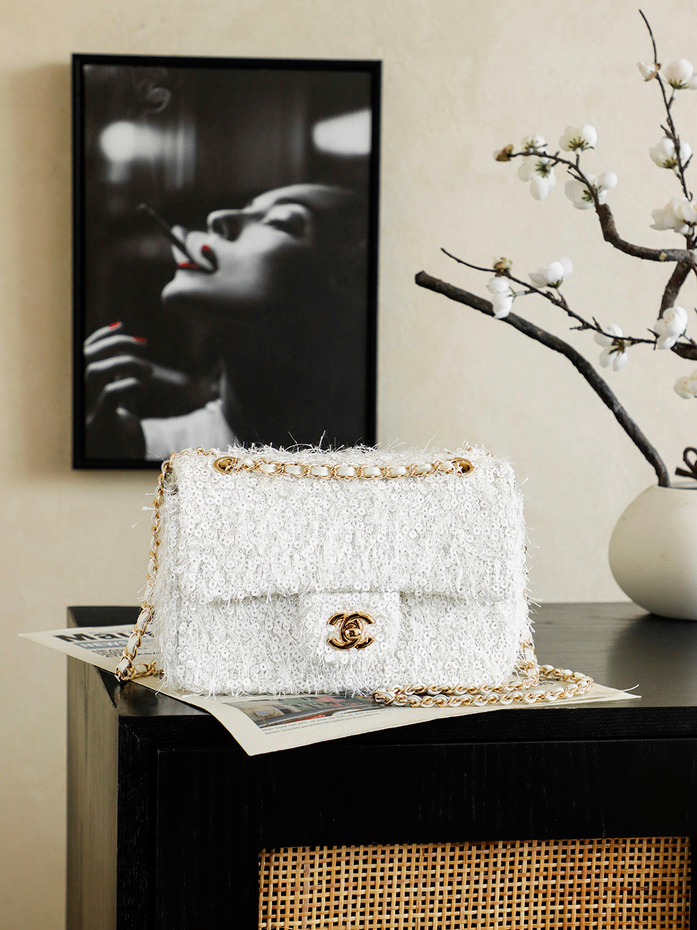 CC 26 CLASSIC FLAP SEQUIN