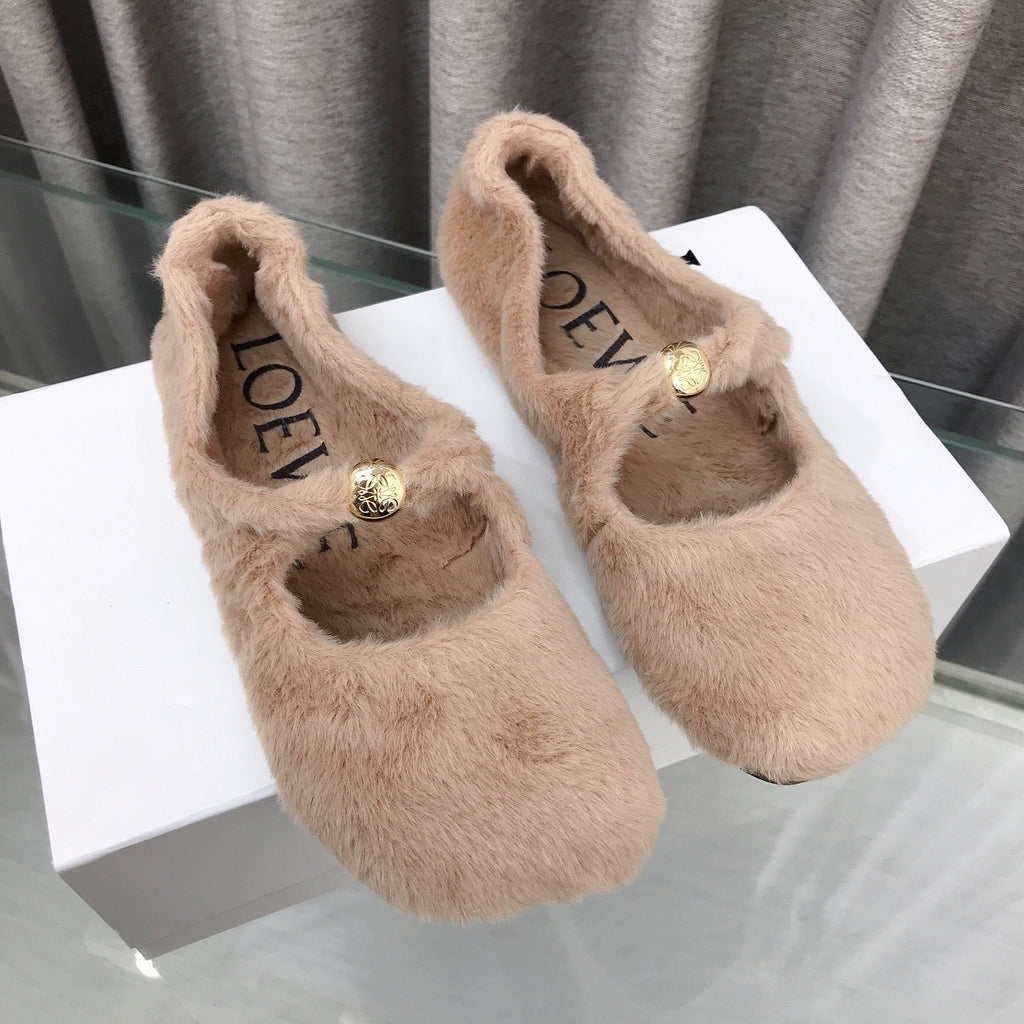 LW SHEARLING FLATS