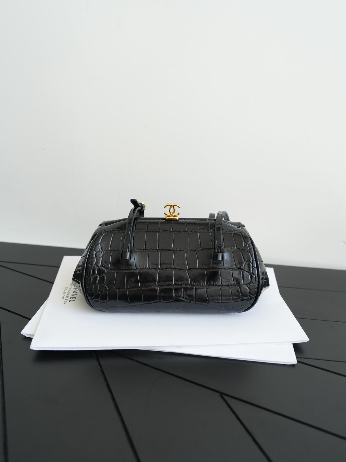 CC MINI SHOPPER EMBOSSED CROC