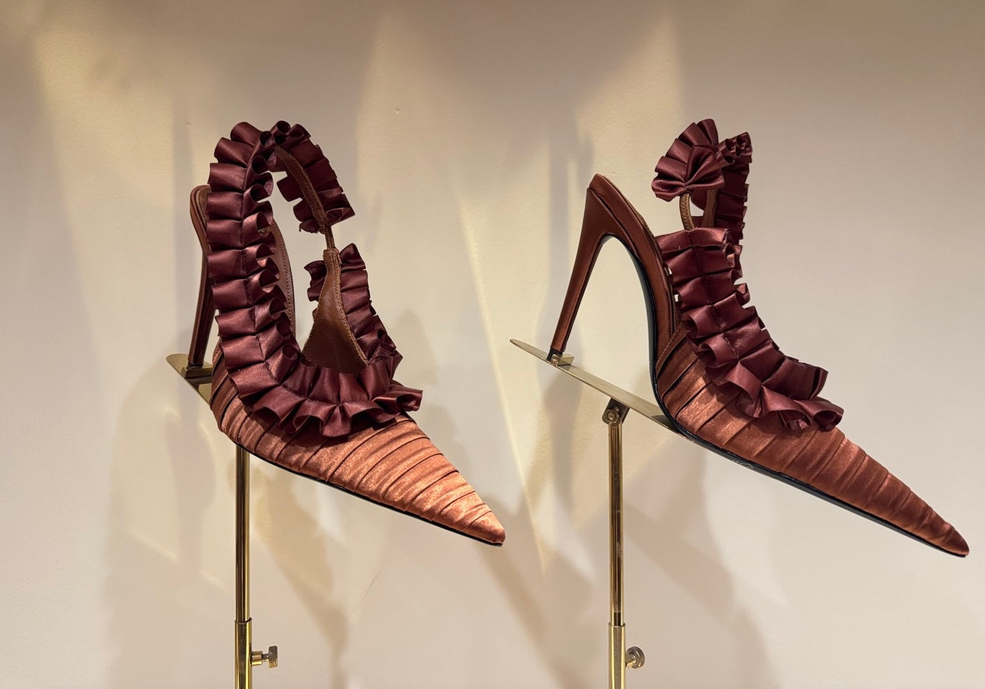 YSL SATIN SLINGBACK
