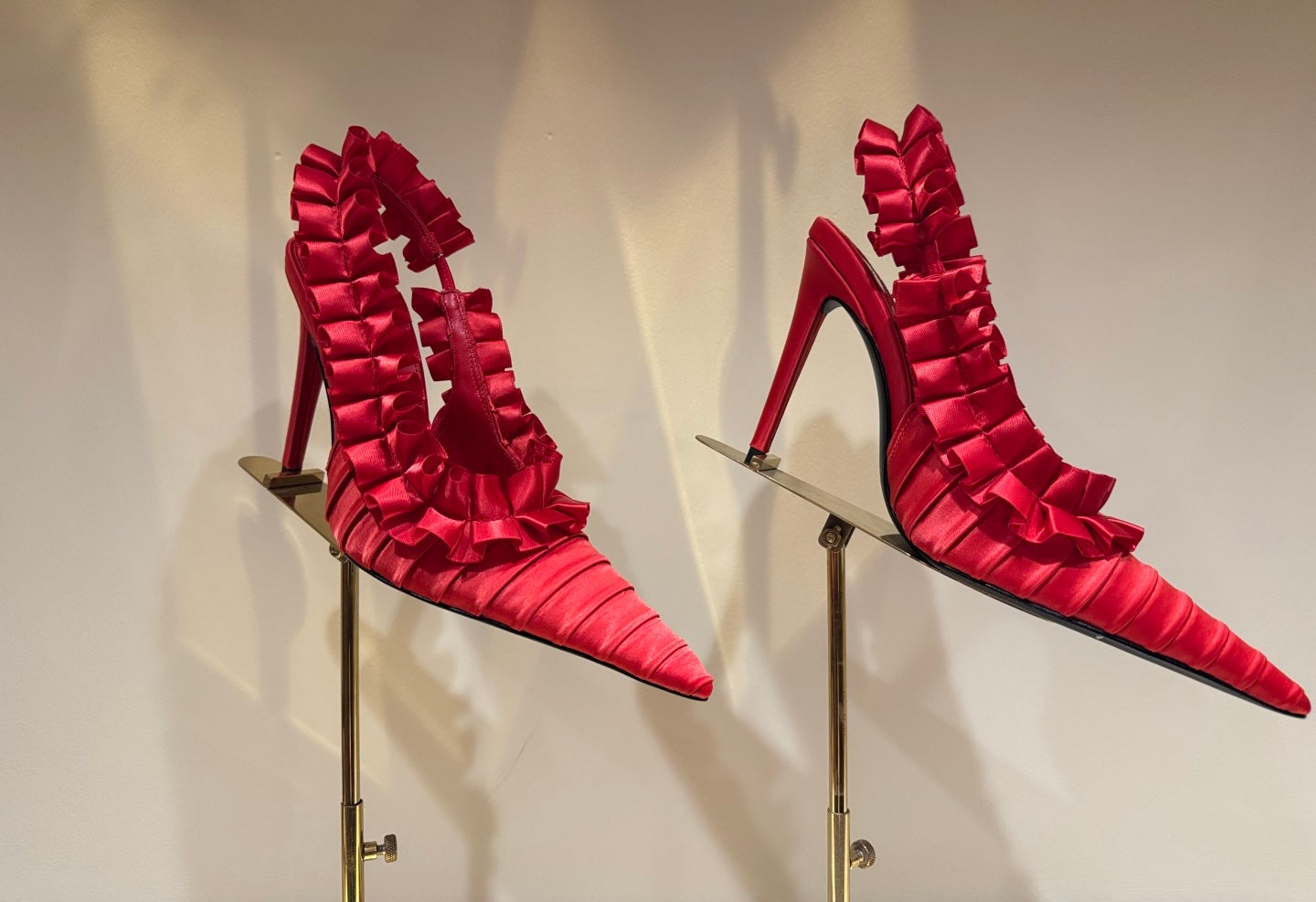 YSL SATIN SLINGBACK