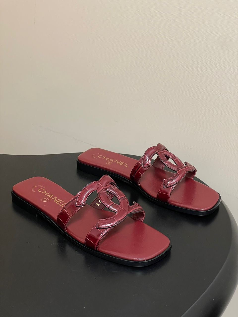 CC CROC EMBOSSED MULES