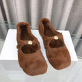 LW SHEARLING FLATS
