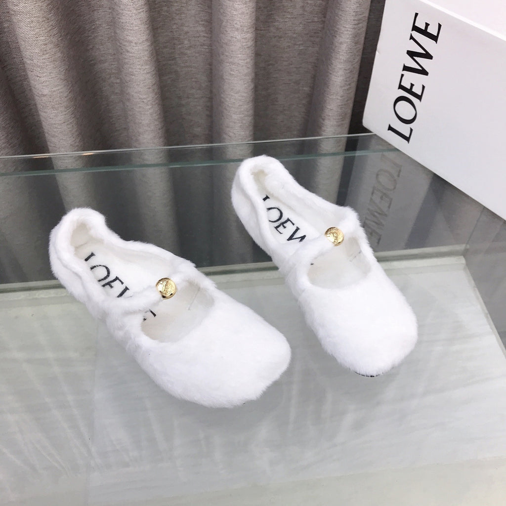 LW SHEARLING FLATS