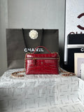 CC VANITY CHAIN EMBOSSED CROC