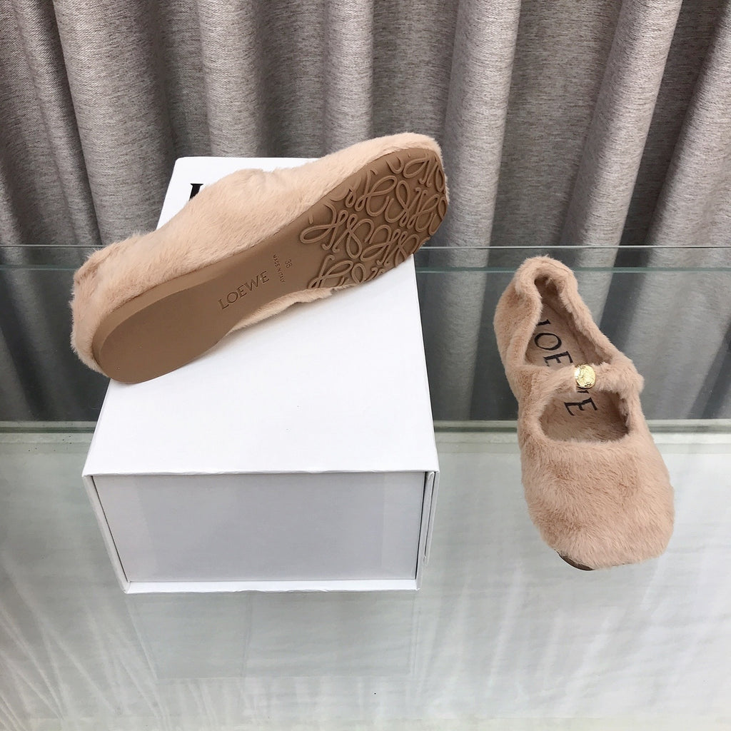 LW SHEARLING FLATS