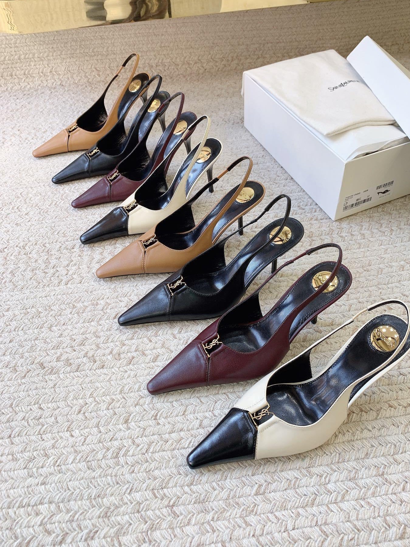 YSL SLINGBACKS