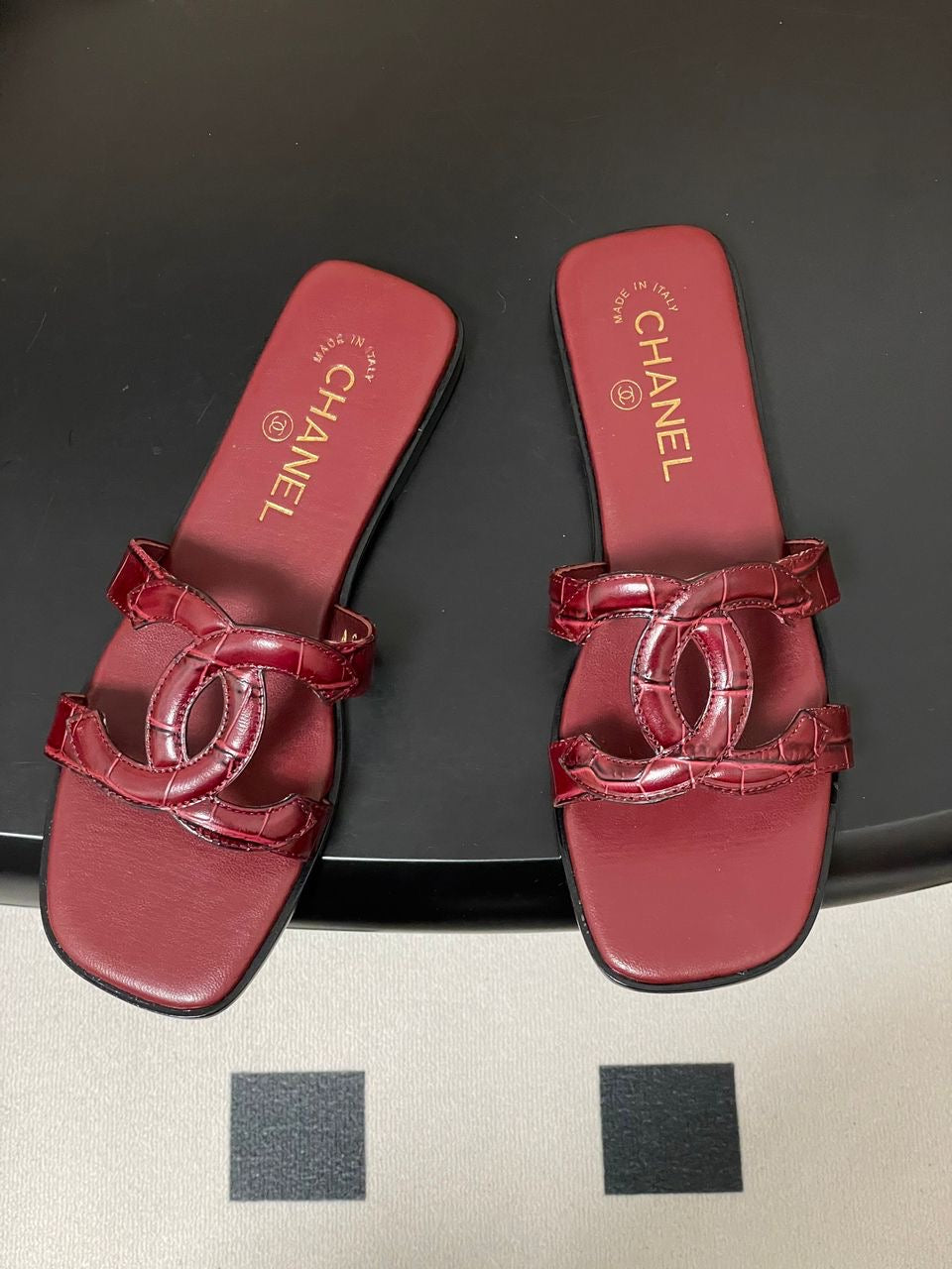 CC CROC EMBOSSED MULES