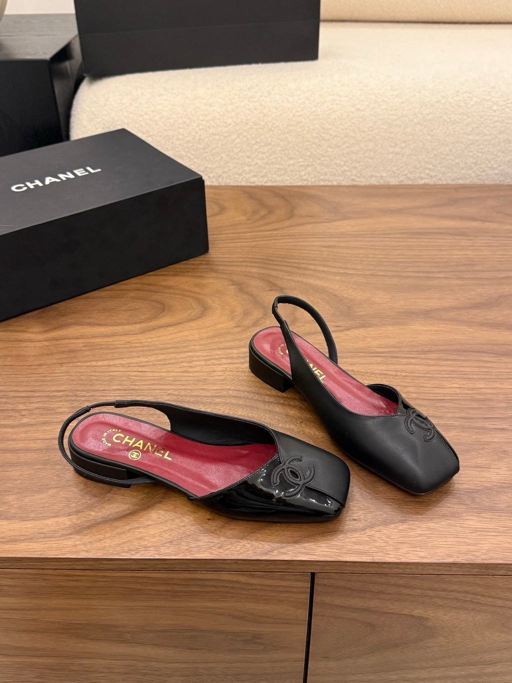 CC SLINGBACK FLATS BICOLOR