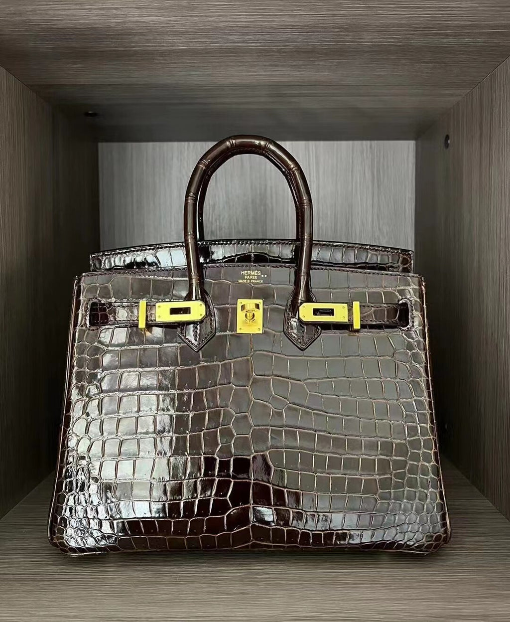 H BIRKIN CROC 35
