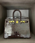 H BIRKIN CROC 35